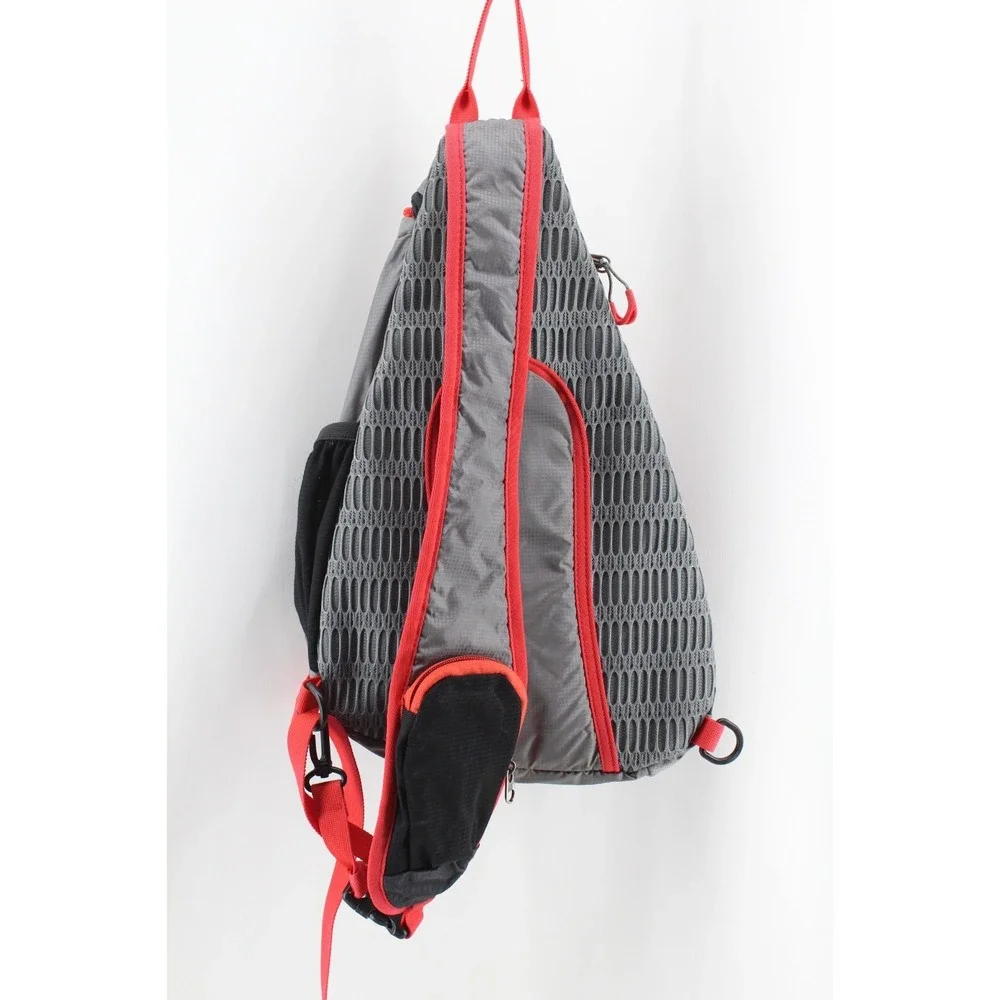 SEEU‎ Backpack Sling Shoulder Bag Path Finder 15 Gray Red Black Hiking Backpack